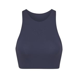 SKIMS FITS EVERYBODY HIGH NECK BRA, MARINE, XS